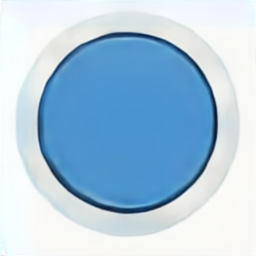 a blue circle icon, a blue circle vector graphic