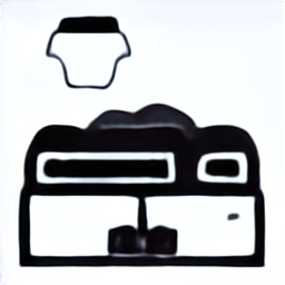 a car icon, black and white car vehicle vector graphic