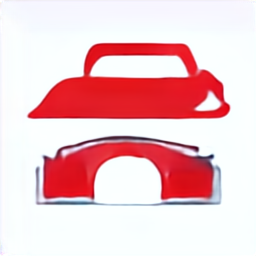 a red car icon, red car vehicle vector graphic