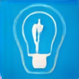 a light bulb icon, glowing light bulb vector graphic