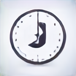 a clock icon, round analog clock vector graphic