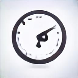 a clock icon, round analog clock vector graphic