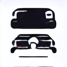 a car icon, black and white car vehicle vector graphic