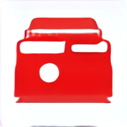 a red car icon, red car vehicle vector graphic