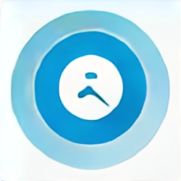 a blue circle icon, a blue circle vector graphic