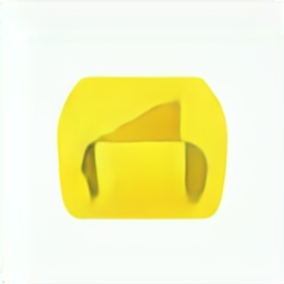 a yellow pause button icon, rectangular pause vector graphic